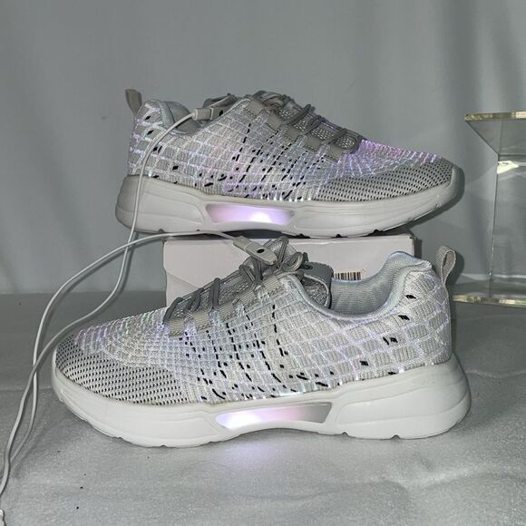 IDEA FRAMES FIBER OPTIC LED LIGHT UP WOMEN SNEAKERS FTL-06-077 - Picture 1 of 8